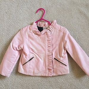 Pink baby biker jacket